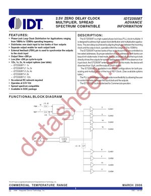IDT23S08T-1DC datasheet  